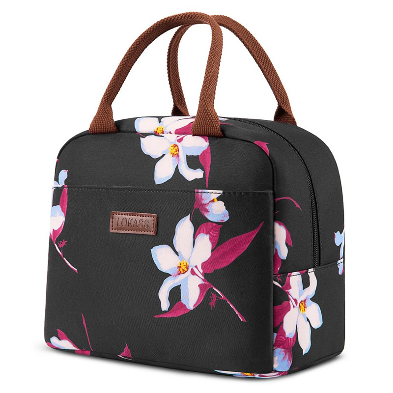 Lokass Insulated Lunch Bag  Floral Lunch Bag Carry On Insulated