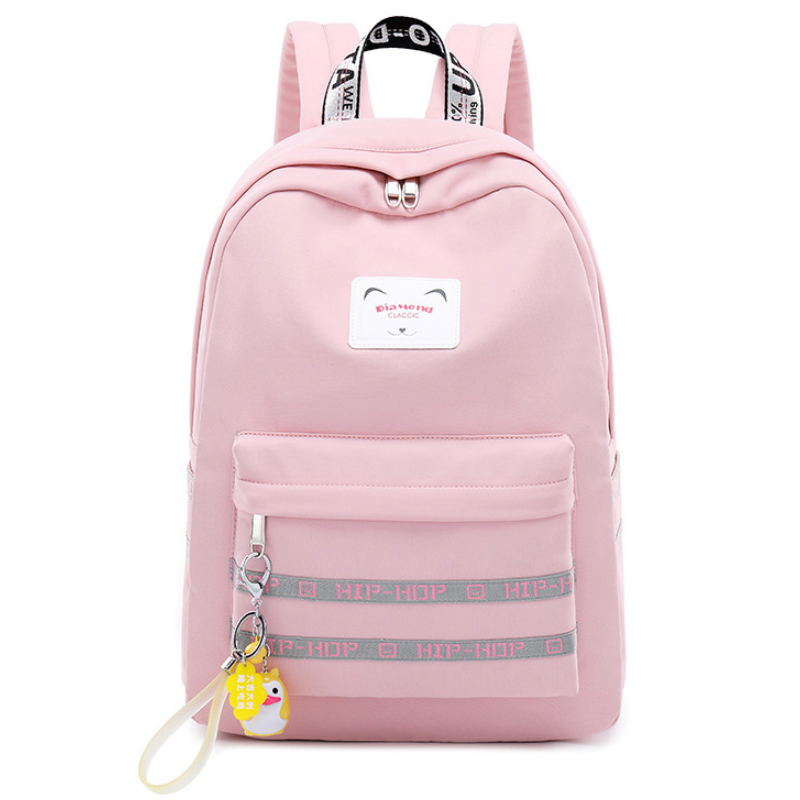 korean style nylon backpack girls waterproof school bag travel bag with ...