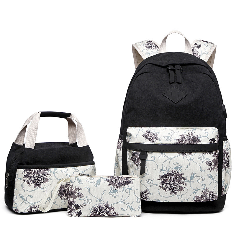 Girls' Backpacks with Lunch Bag